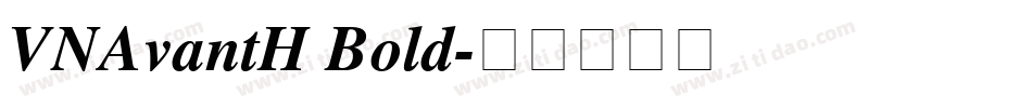 VNAvantH Bold字体转换